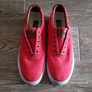 Polo by Ralph Lauren Red Canvas Sneakers